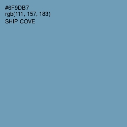 #6F9DB7 - Ship Cove Color Image